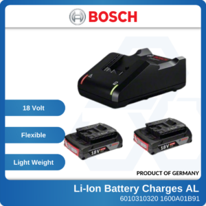 6010310320-BOSCH-2p GBA18V2.0AH+GAL18-40 Bosch Li-Ion Battery With Charges Starter Kit (rp1600A001AZ) 1600A01B91