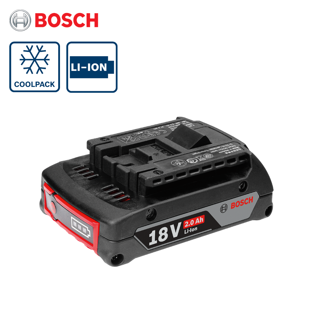 Pack 2 batteries + 1 chargeur batterie 18 volts 2 x 5.0 Ah(1600A002B8J)  Bosch 1600A00B8J