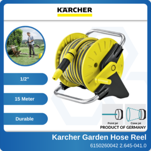 6150260042 HR25-15M-12 Karcher Garden Hose Reel With Hose 2.645-041 (1)