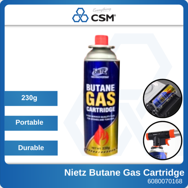6080070168 230g Nietz Butane Gas Cartridge 50601230 24CTN (1)