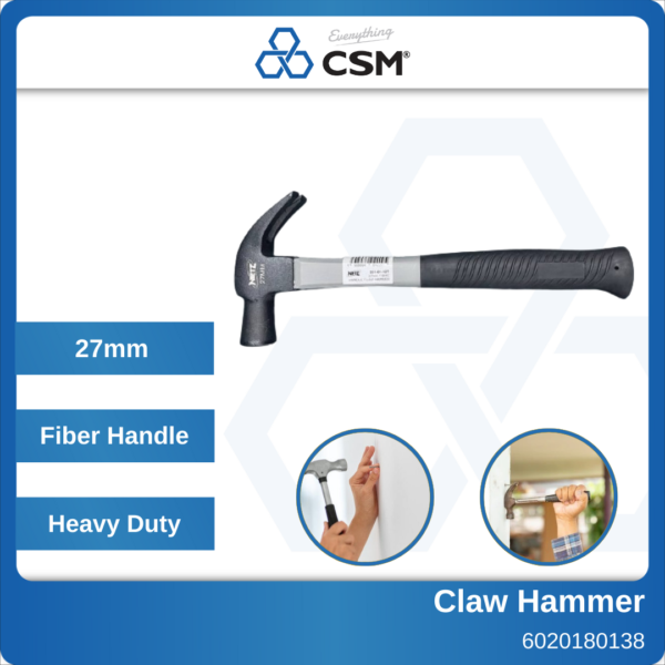 27mm Nietz Fibre Handle Claw Hammer 55101127 6020180138 (1)