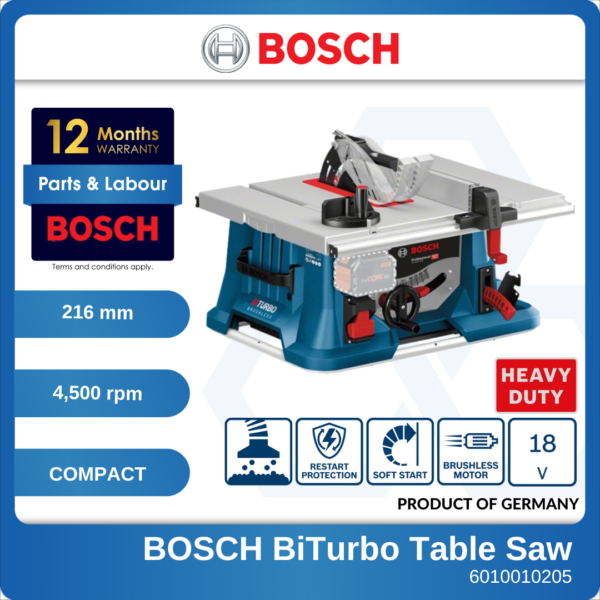 6010010205 Solo GTS18V-216 Bosch BiTurbo Brushless Cordless Table Saw 0601B440K0 (1)