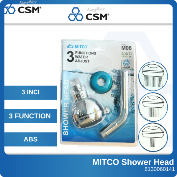 6130060141 M-08-3 Mitco 3 Fuctions Shower Head (1)
