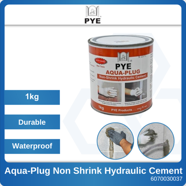1kg PYE Aqua-Plug Non Shrink Hydraulic Cement 6070030037 (1)