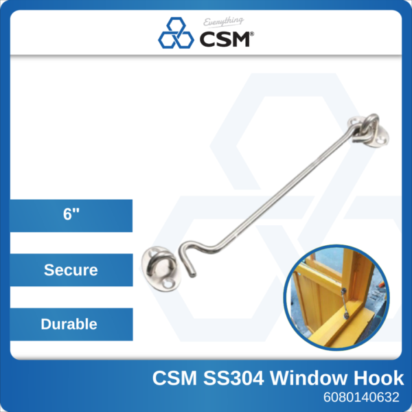 6080140632 CWH1501-SS 6 CSM SS304 Window Hook (1)