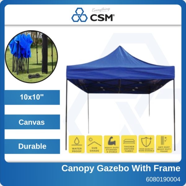 6080190004 10x10' Canopy Gazebo With Frame (1)