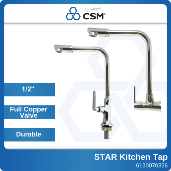 6130070326 CL-A602R Star Wall Kitchen Tap (1)