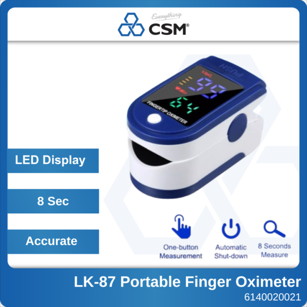 6140020021 LK-87 Portable Finger Oximeter Fingertip Pulse Oximeter (1)