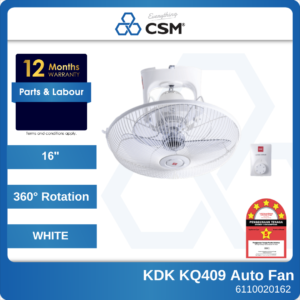 6110020162 KQ409 16 360D KDK Auto Fan 52W 240V (1)