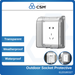 Transparent Outdoor Weatherproof Socket Protective Cover L5 135PCTN 6120180327 (1)