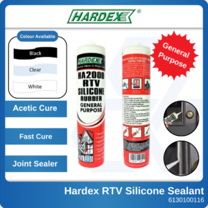 6070050101 HA-2000C-Clear Hardex RTV General Purpose Silicone Sealant (1)